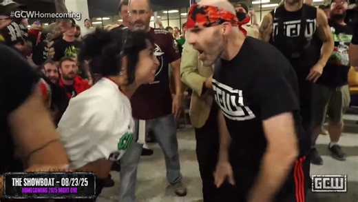 34K views · 528 reactions | icymi the king nick gage made a shocking return to gcw on saturday at #GCWHomecoming... Gage went MDK on both Matt Cardona and Tommy Invincible while giving the gcw fans another moment they'll never forget Watch the replay NOW on TrillerTV+ | Game Changer Wrestling | Facebook