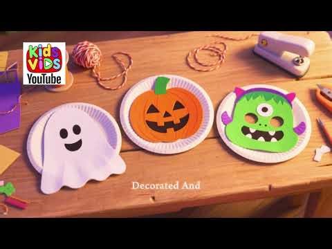 Make simple and easy Halloween masks using paper plates