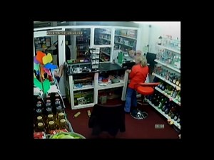 VIDEO: Merseyside police hunt two armed robbers who launched terrifying attack on newsagents