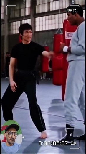 👀Muhammad Ali with Bruce Lee🔥#brucelee #mohamed_ali