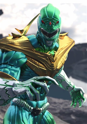 JAPAN IS DOING WHT? Green Ranger from Power Rangers in blender 3D. Heavy redesign from the original as copying it shape for shape makes no sense for a series and character with so much content. #powerrangers #greenranger #blender3d #blender