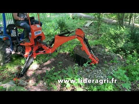 Pelle retro LIDERFARM spéciale micro tracteur www.lideragri.fr