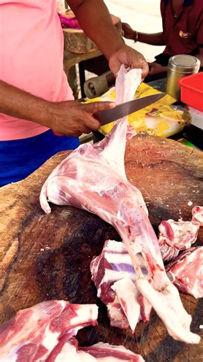 Goat Leg Cutting Skills #shorts #mutton #meat #maheshmeatcuts