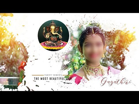 #12x36 Puberty Ceremony # free download PSD / Sri Vihaa studio /Vo- 07.