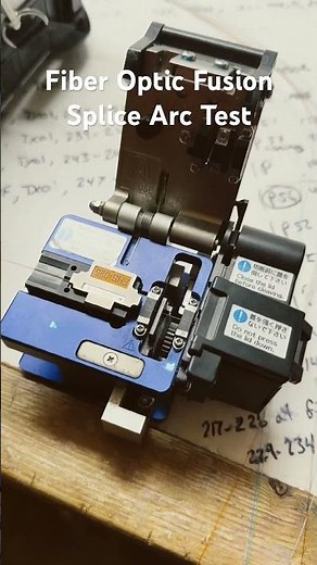 Fiber Optic Fusion Splice Arc Test