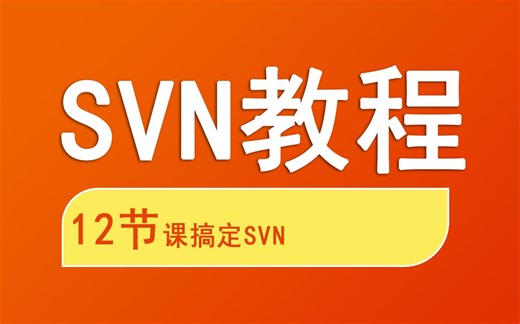 SVN使用教程：SVN从入门到精通【黑马程序员】-益达力炮-网络通信-哔哩哔哩视频