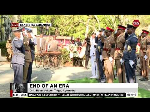Raila Odinga Honored with 17-Gun Salute at Emotional Burial in Bondo
