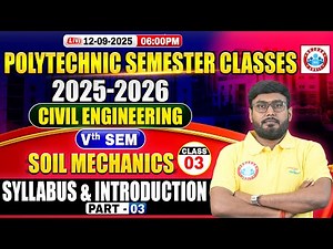 Polytechnic Civil Engineering 5th Semester Syllabus 2025 | Soil Mechanics Introduction #3 | BTEUP