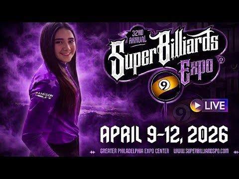 2026 32nd Annual Super Billiards Expo Round 1 - Sofia Mast vs. Rick Miller