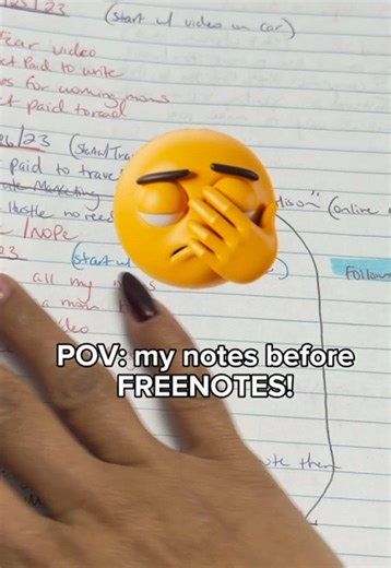 No need to write your notes on paper when we have FREENOTES! #studytok #digitalnotes #freenotes #notetaking #studyhacks