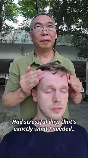 Street face massage in Shenzhen, China