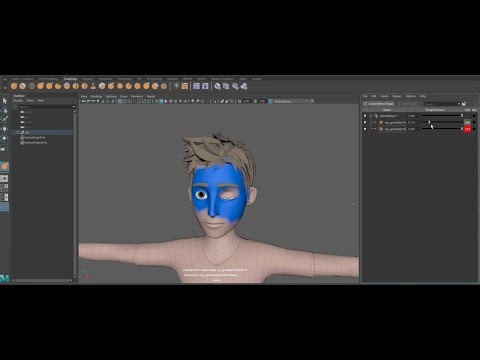 How to do facial expression animation in Maya