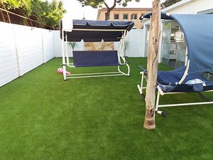 [Hot Item] Portable Interlocking Non-Infill Artificial Turf Easy to Install