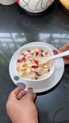 creamy fruit salad😋 #minivlog #food #home #family #ilasakthivlogs