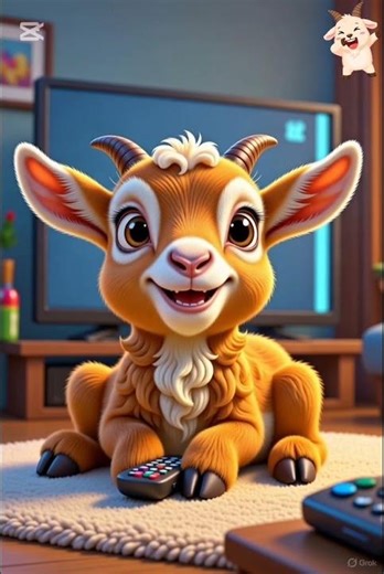 Beautiful and cute goat 😘🐐😍 #cartoon #forkids #cuteanimals #animationshorts
