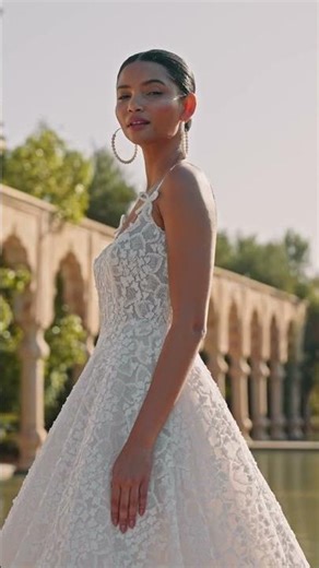 OLMO – Princess Wedding Dress with Beaded Straps 💍