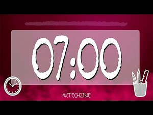 7 Minute Timer with Music for Classroom | Study Break Countdown