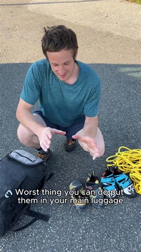 15K views · 96 reactions | It's essentials only with Pete Whittaker! Rope, shoes (multiple!), harness, chalk bag, and toilet paper, of course! Sometimes the best-packed kit is the lightest one. What’s always in your gear bag? Let us know  | Sterling Rope | Facebook
