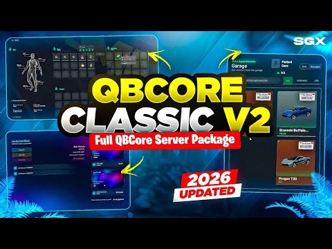 QBCore Classic V2 – #1 Full QBCore Server Package (2026 Edition)