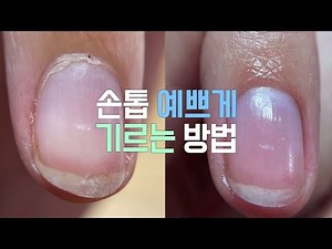 셀프네일💅🏼 /손톱 예쁘게 빨리 자라는 팁 /손톱 바디 기르기/손톱연장