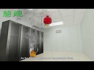 Electromagnetic Suspended FK-5-1-12 Fire Suppression System | Fire Test Demo