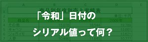 [EXCEL][令和表示]シリアル値って何？｜EXCEL屋（エクセルや）