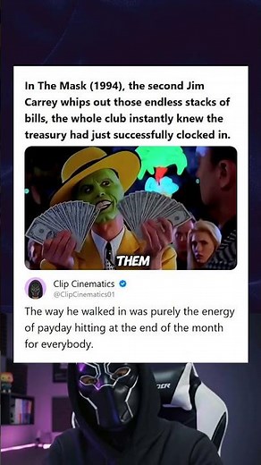 The Mask 1994 Jim Carrey Whips Out Endless Stacks of Bills at the Club