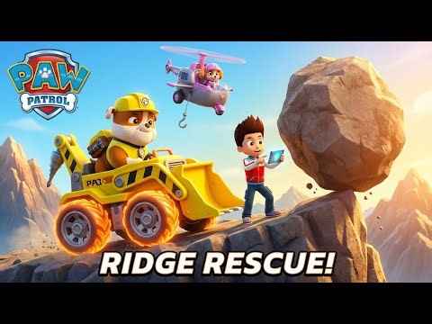PAW Patrol: Rescue Wheels – Rubble’s Ridge Rescue! 🏗️⛰️ | Massive Boulder Mission & High-Altitude