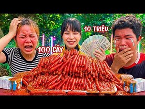 Challenge: Eat 100 super spicy sausages and win 10 million VND.