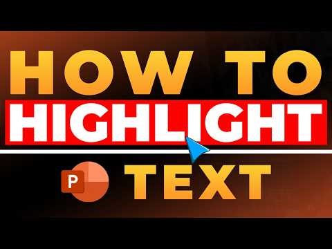 How To Highlight Text in PowerPoint Presentation (FAST & EASY) | 100% WORKS | NO Yapping!