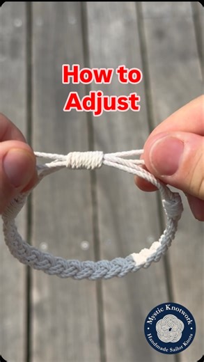 2.2K views · 18 reactions | How to put on and adjust an adjustable woven bracelet. #howto #adjustable #adjustablebracelet #nautical #nauticalbracelet #handmade #knot | Mystic Knotwork | Facebook