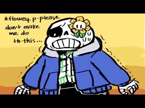 Sans gets possed by Flowey... (Undertale Comic & Animation Dub Compilation)