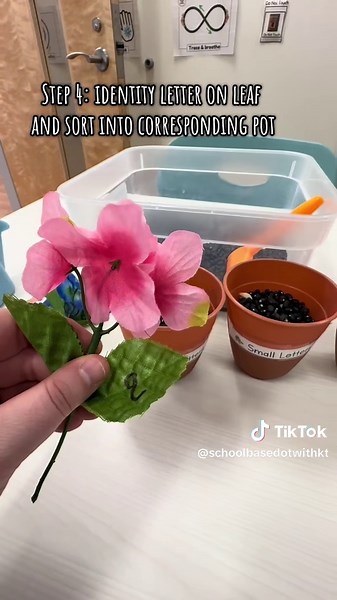 Spring Activities for Teaching Letter Sizing