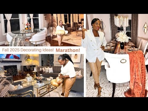 2025 FALL DECORATING IDEAS !! MARATHON / How to Decorate for Fall