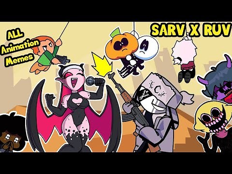 ALL Sarv x Ruv Ship Memes EVER MADE ! [Mid Fight Masses Animation] FNF