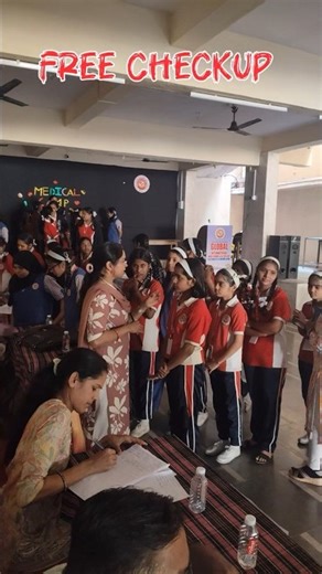 Free Medical Camp Organized at School👨‍⚕|Free Health Check-Up & Medical..#shorts #viral #ayushdubey