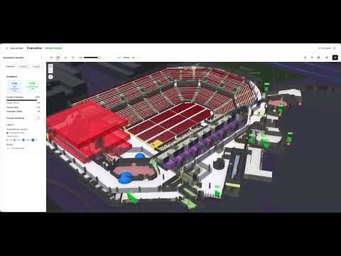 S/Planner: Dignity Health Arena Evacuation Simulation