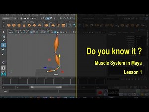 [Maya Character Modeling Tutorial]: How to create muscle system in maya lesson 1