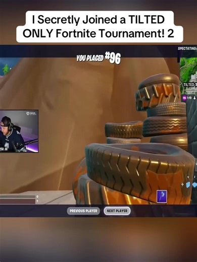 Secretly Competing in a Tilted Only Fortnite Tournament