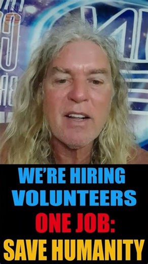 WE’RE HIRING VOLUNTEERS ONE JOB SAVE HUMANITY!!!