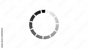 Overlay Loading or Progress Icon Indicator white Background, Loading Animation Loading download animation stock video, Rounding Loading Circle Icon Animation, circle progress bar spinning animation.