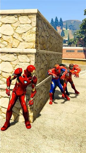 ironman run away from zombies short74 #ironman #spiderman #hulk