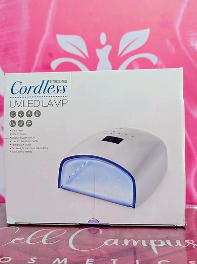Rechargeable UV/LED Nail Lamps 💡Perfect for gel nails, acrylics & professional salon use! 💅🏽 ✔ Rechargeable & Cordless ✔ 66W High Power Mode ✔ 50,000 hrs Lifetime ✔ Dual Light Source (36 LEDs) ✔ Safe for Eyes & No Burning Sensation 📦 Available now at Cell Campus Cosmetics #cellcampuscosmetics #NailArtSupplies #NailTok #CordlessUVLamp #ManicureTools