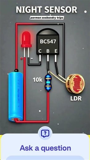 how to make electric LDR sensor to 3D diagram