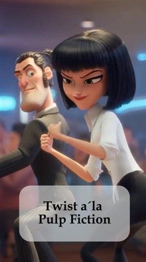 Pulp Fiction Dance #aianimation #aigenerated #aivideo #aishorts #lustig #animation #cartoonvideo