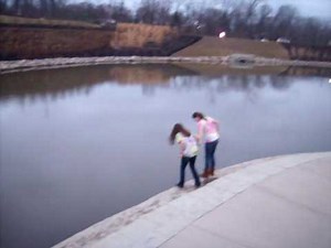 Jump in a public body of water fully clothed....check!