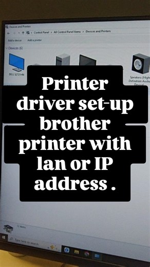 Antech Computer Solutions 🖥️ on Instagram: "Printer driver set-up brother printer with lan or IP address"