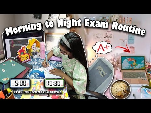 My Exam Routine from AM to PM 📚✨ plan my study sessions, stay focused, balance study breaks ⏳