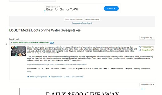 ‼️NEW SWEEPERS‼️IMPORTANT: Are you ACTUALLY entering the sweepstakes we post? The link we share in the comments will direct you to the sponsor's website where you will fill out a form to enter. Simply commenting "Done" or "entered" or "I want to win" or "shared" is NOT an entry! We are a directory. We are directing you TO sweepstakes to enter. If you say you never win, first make sure you are entering correctly! Please ask questions so you are not wasting your time. There is a learning curve, bu