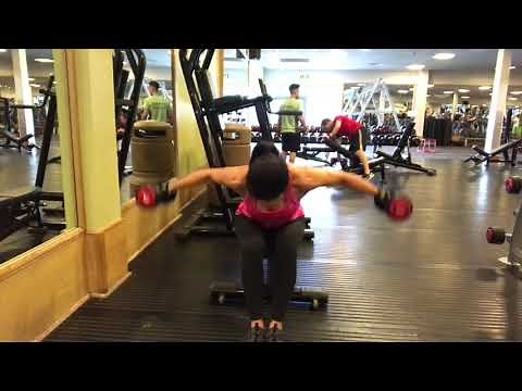 Seated Dumbbell Rear Delt Raise